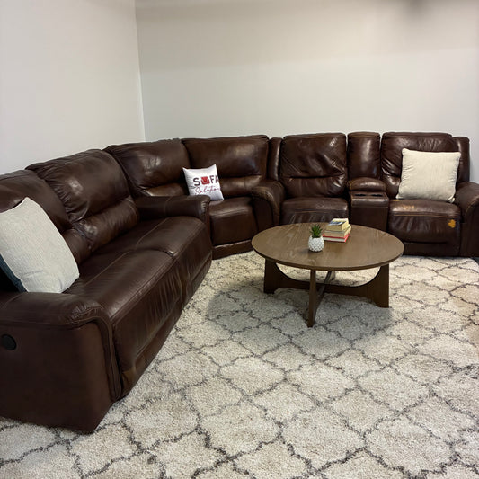 Leather Electric Reclining Sectional from Ashley