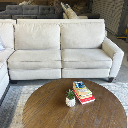 Cream Reclining Corner Sectional
