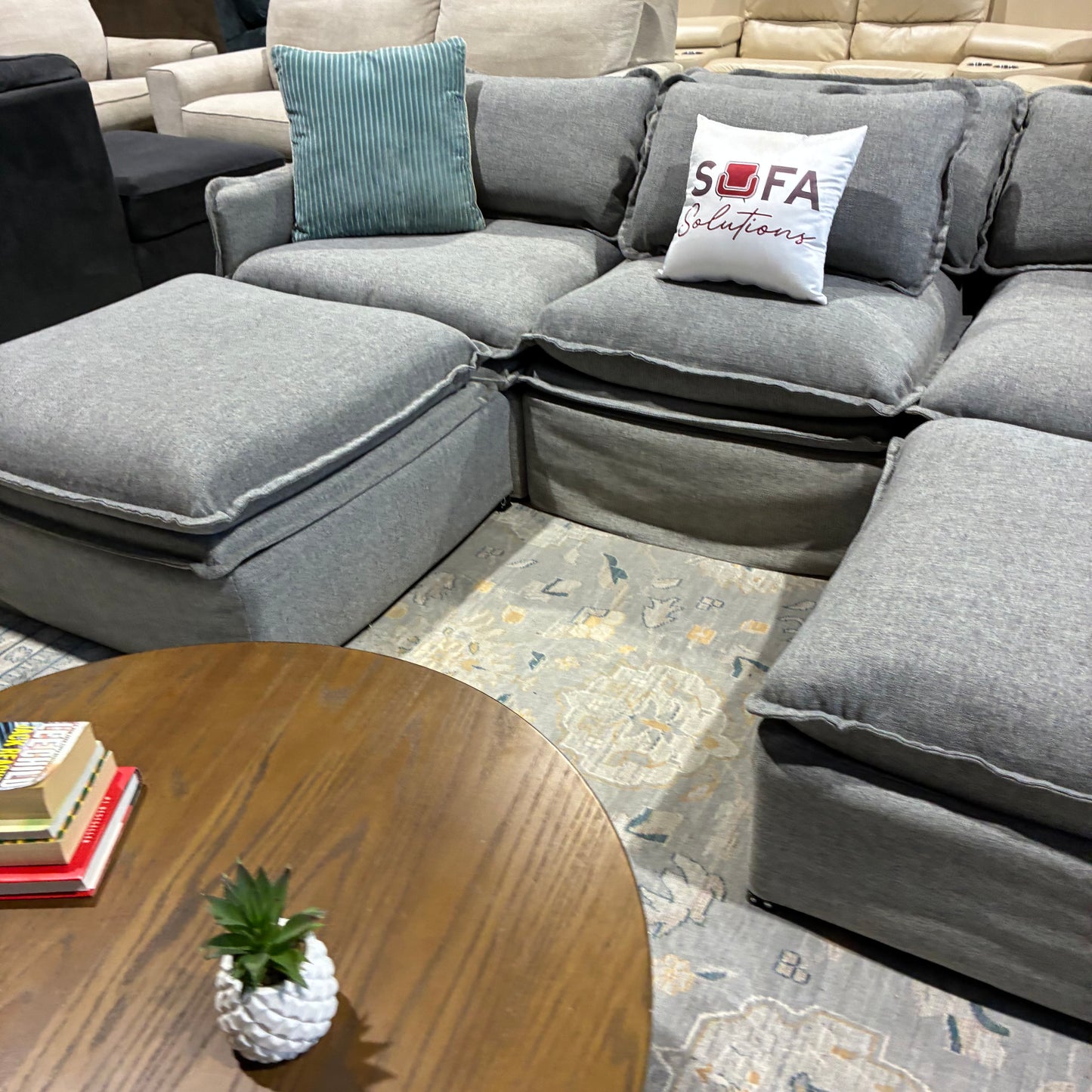 Gray Modular Sectional by Anabei