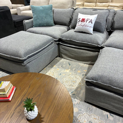 Gray Modular Sectional by Anabei