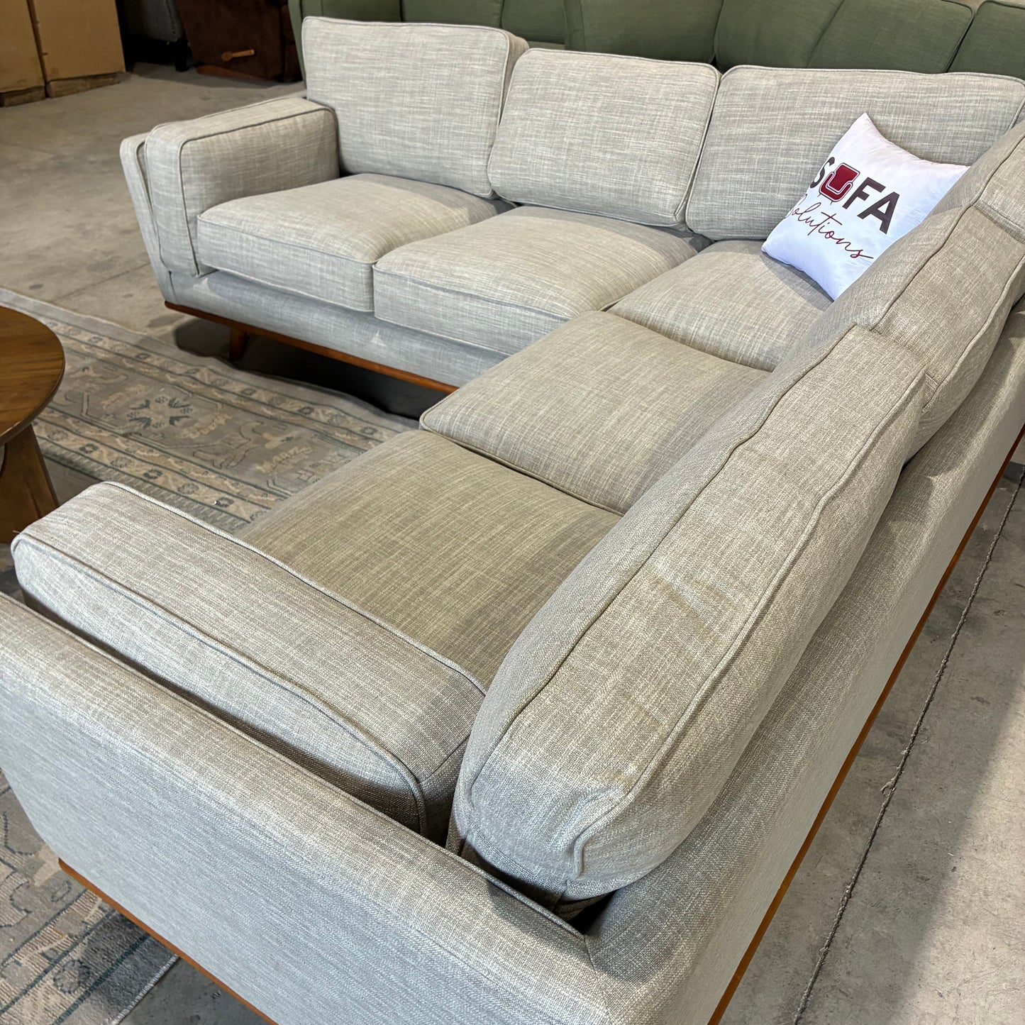 Article Timber 93” Corner Sectional Rain Cloud