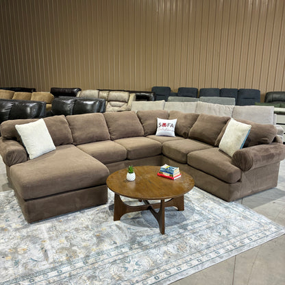 Brown Chaise Sectional