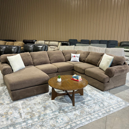 Brown Chaise Sectional