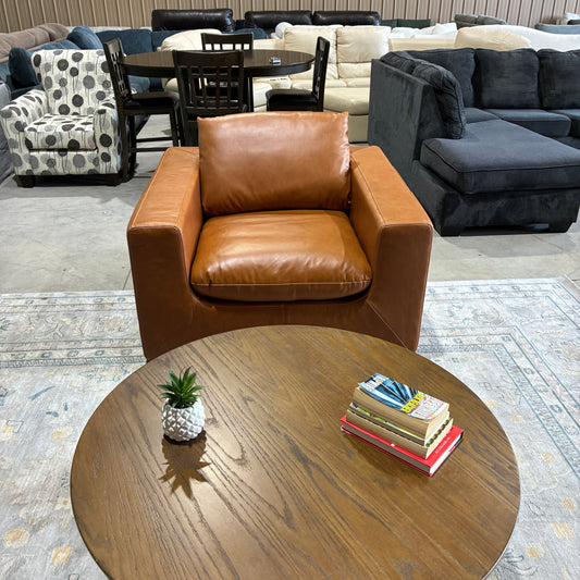 Casterly Dawson Leather Swivel Chair