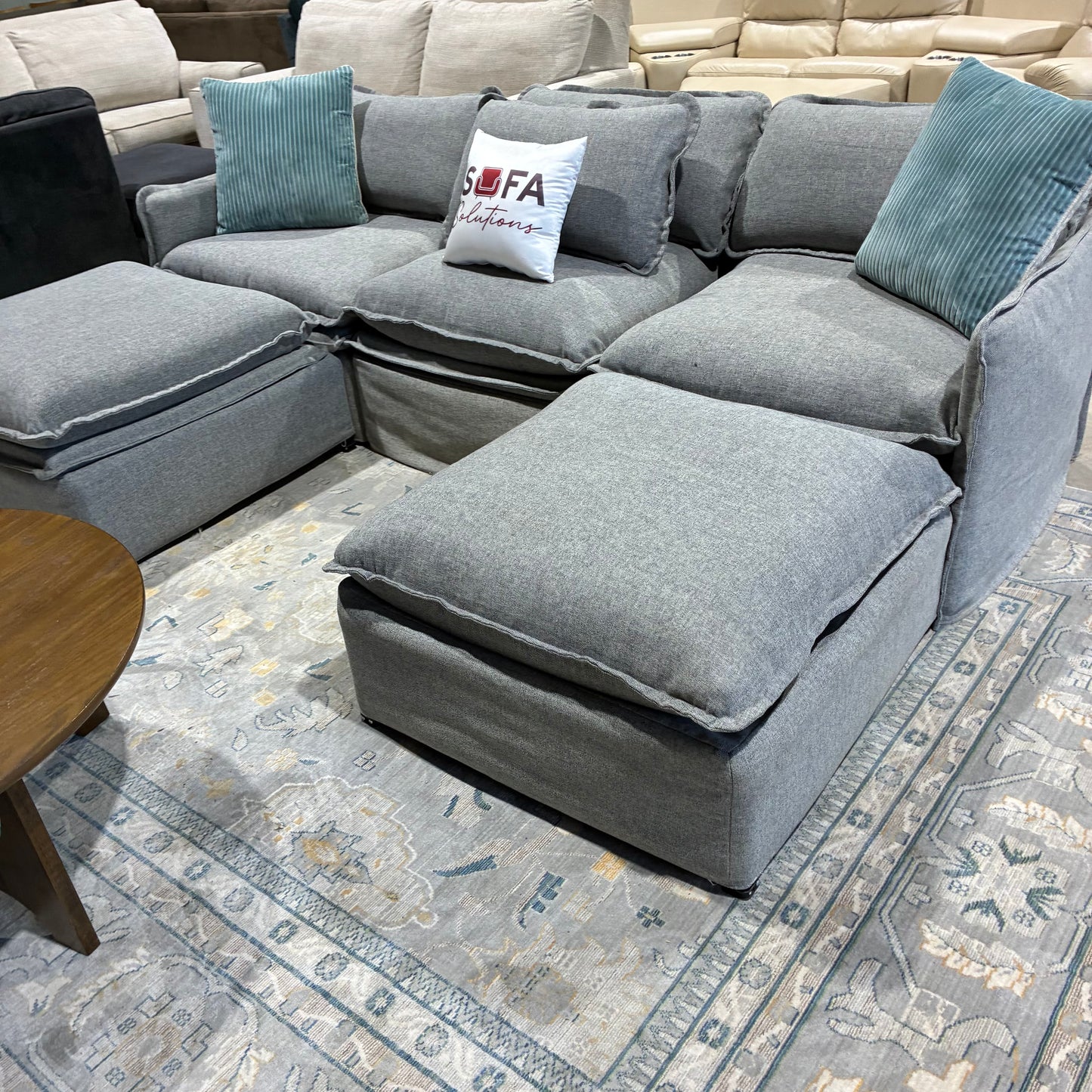 Gray Modular Sectional by Anabei