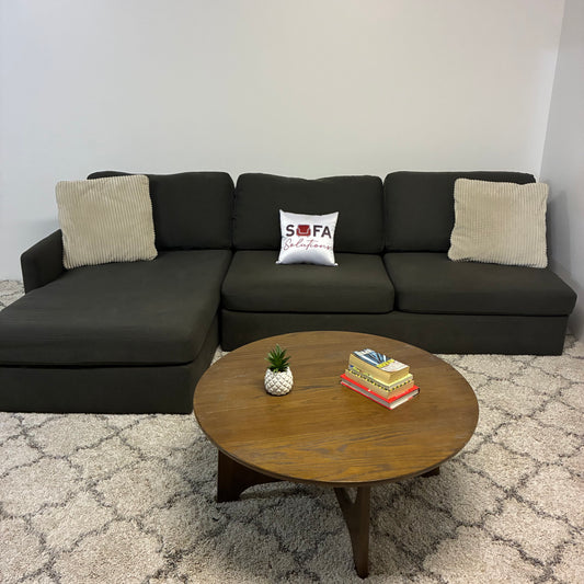 Charcoal Gray L Sectional from American Signature