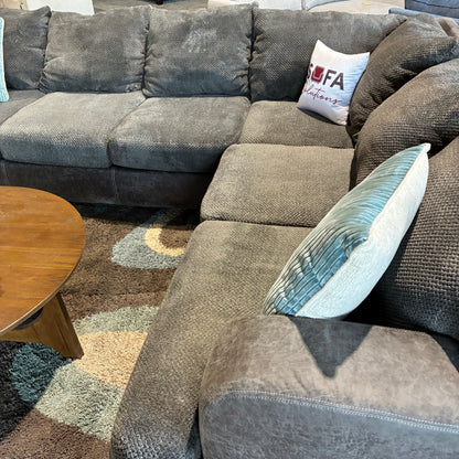 Charcoal Gray Corner Sectional