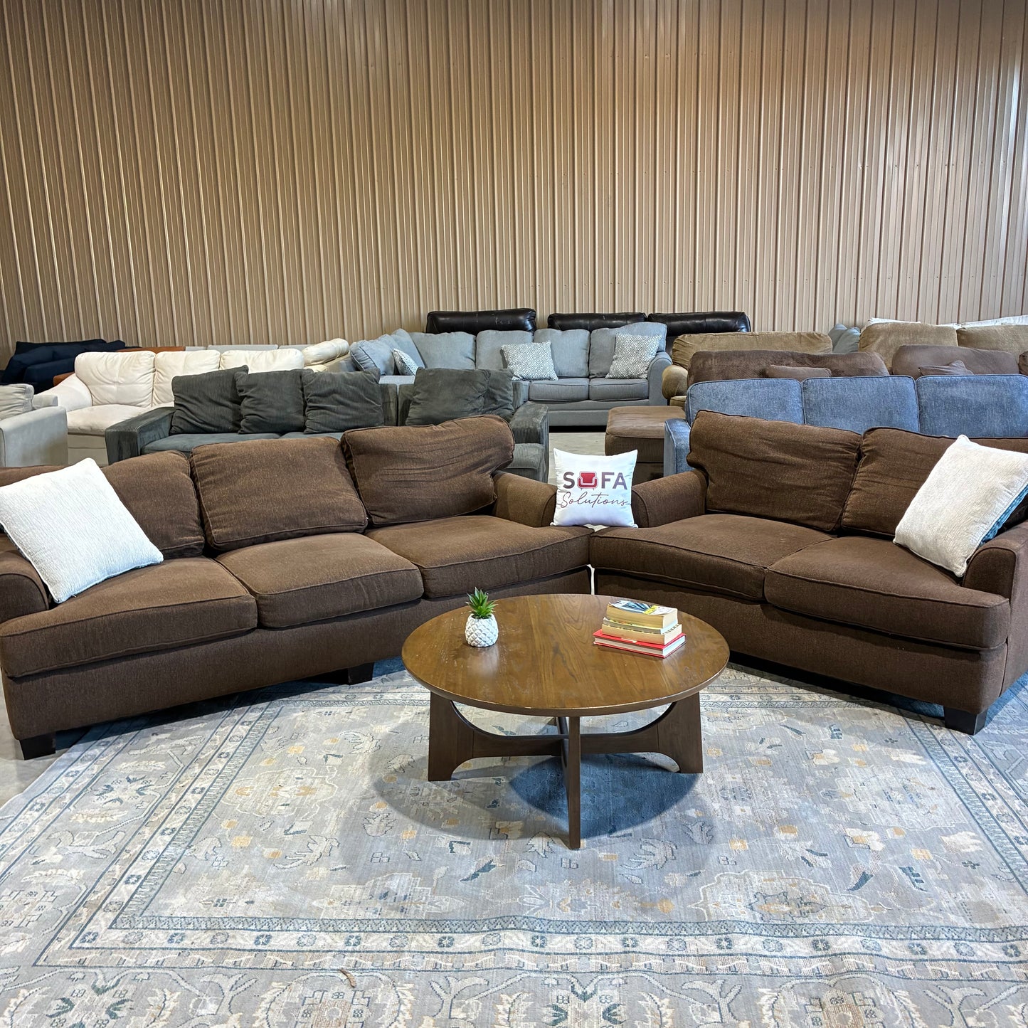 Brown Sofa Set