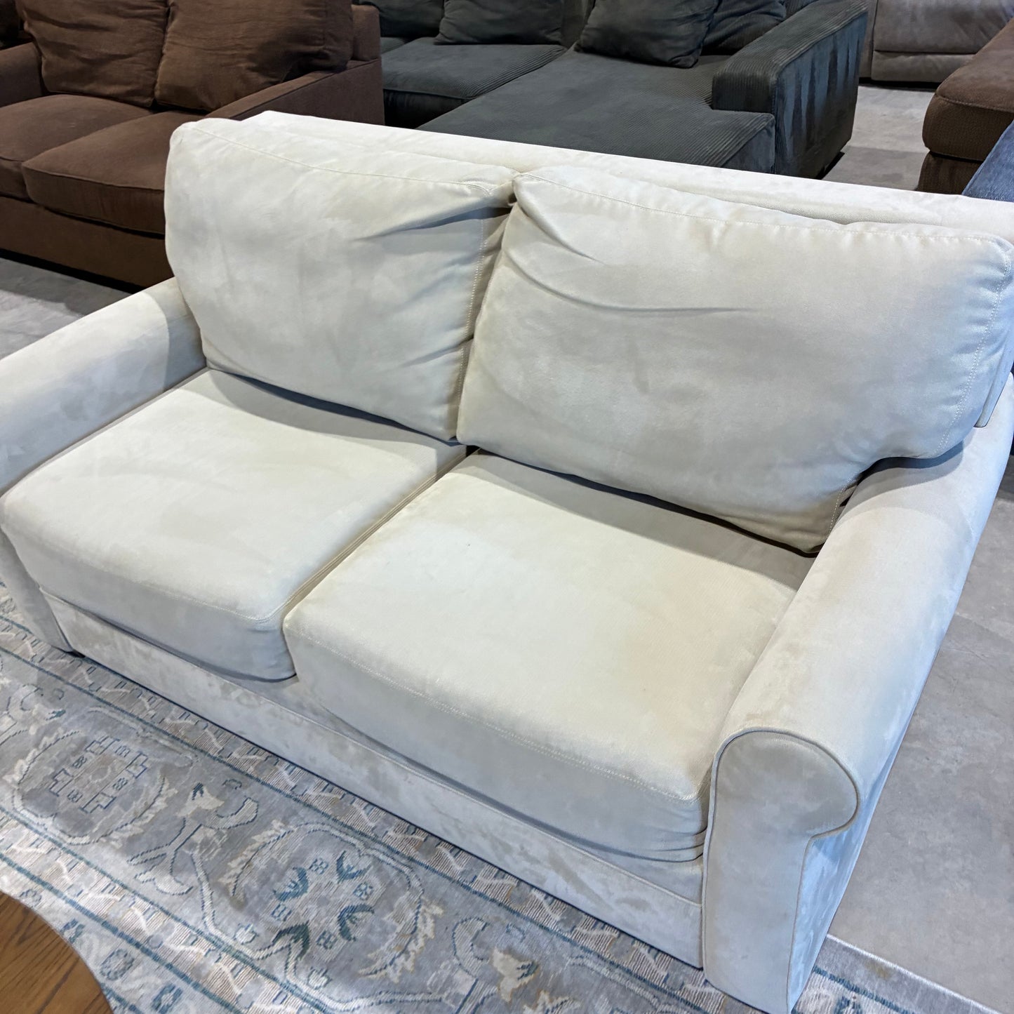 Beige Pullout Sofa