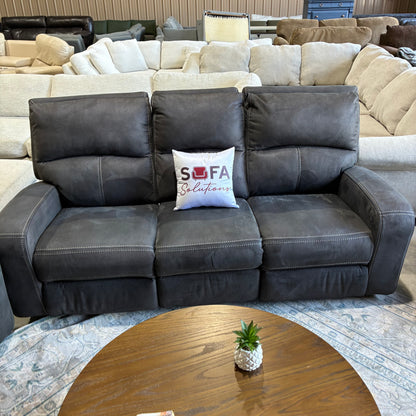 Charcoal Gray Reclining Sofa Set