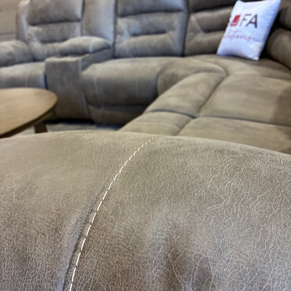 Gray Electric Reclining Sectional