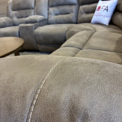 Gray Electric Reclining Sectional