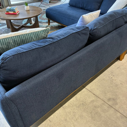Navy Chaise Sectional Sofa