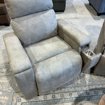Pair of Gray Electric Recliners