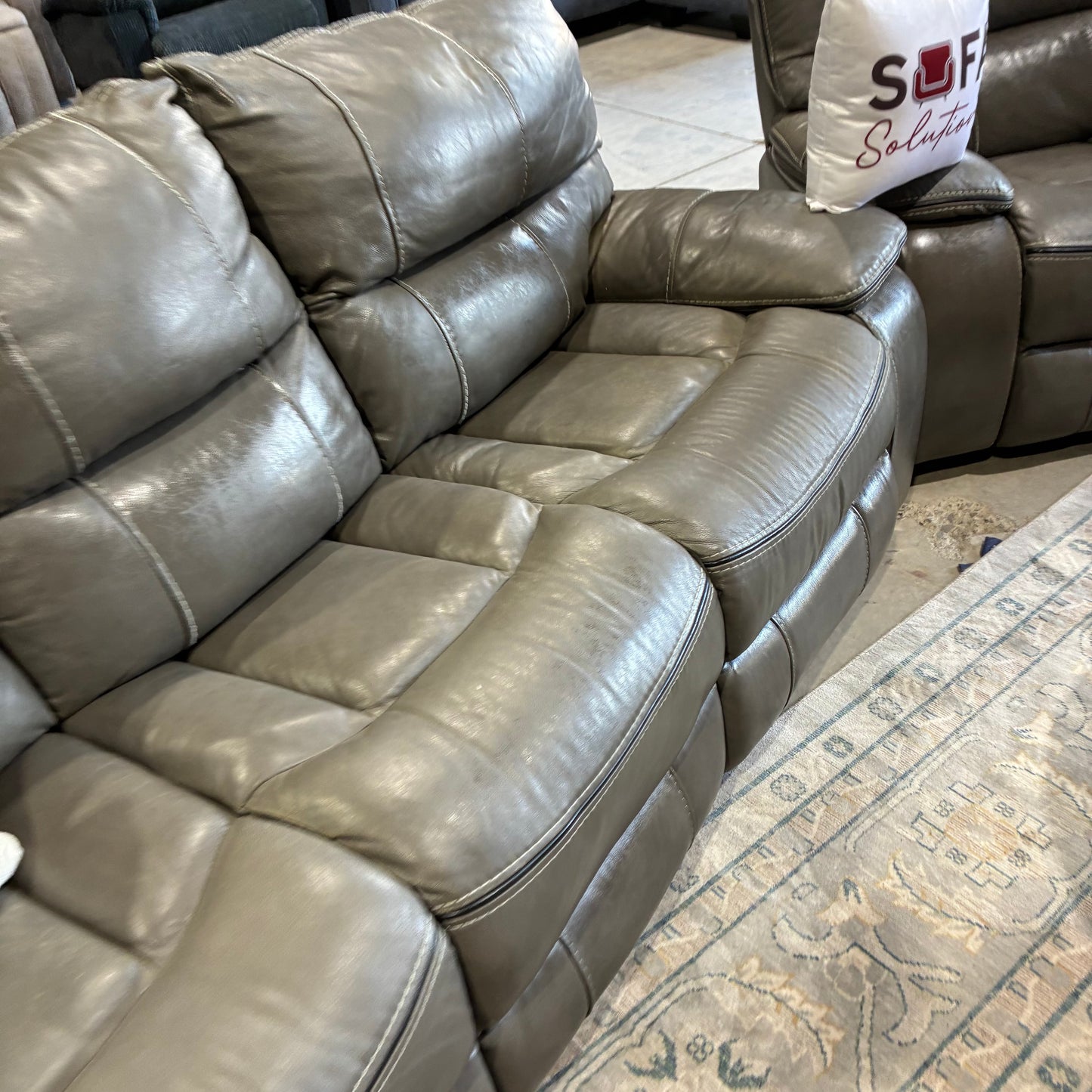 Reclining Leather Sofa Set