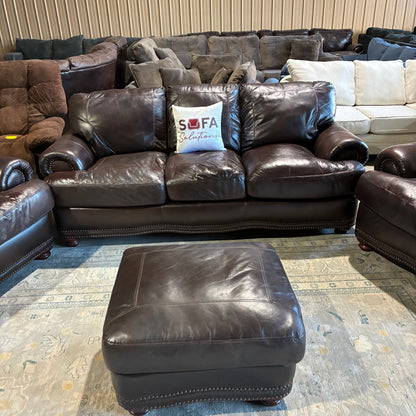 Leather Living Room Sofa Set