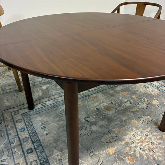 Article Heidi 48”-67.75” Extendable Round Table - Walnut