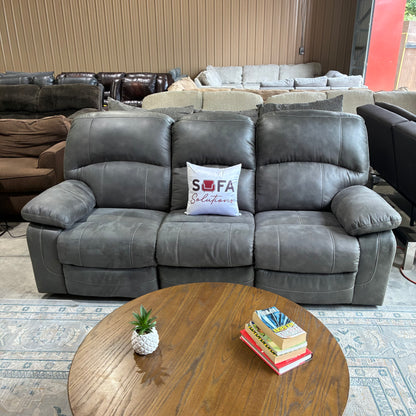 Charcoal Gray Electric Reclining Sofa