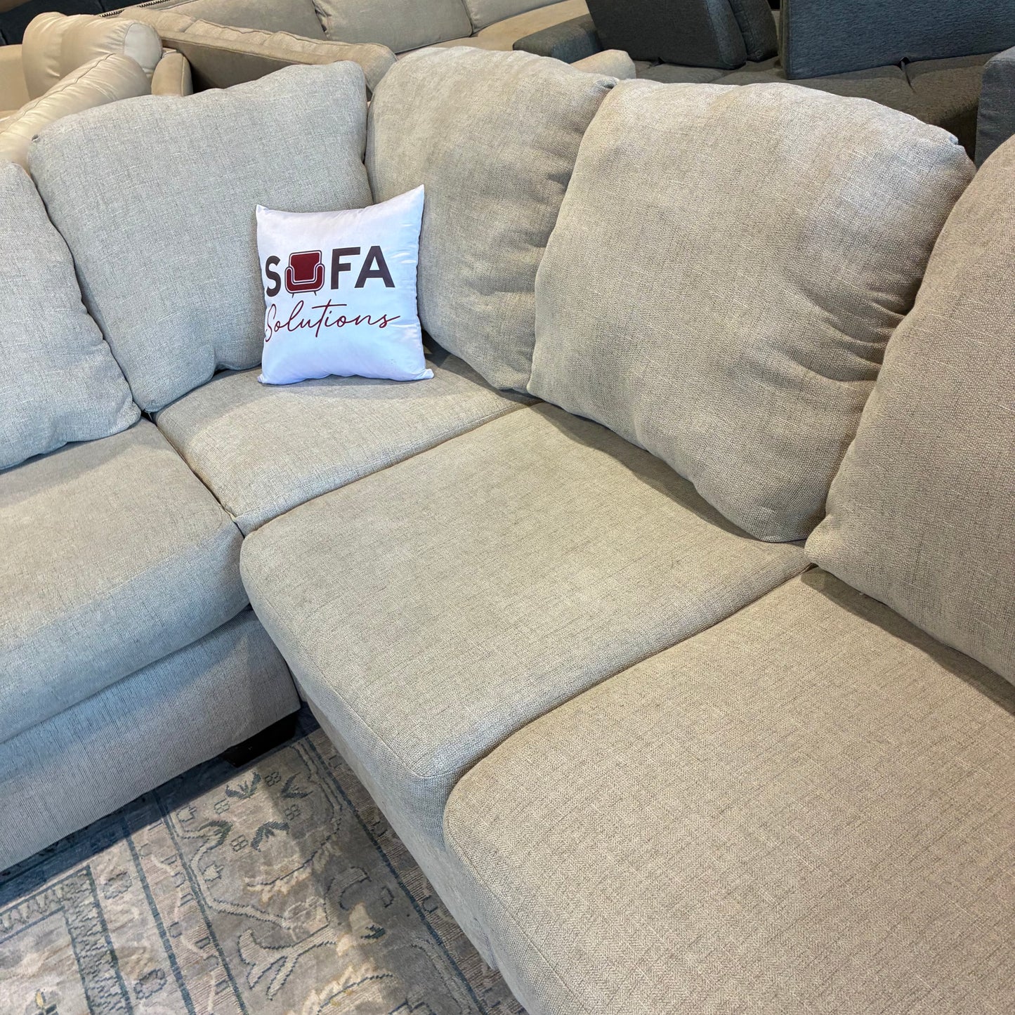 Light Gray Corner Sectional Sofa