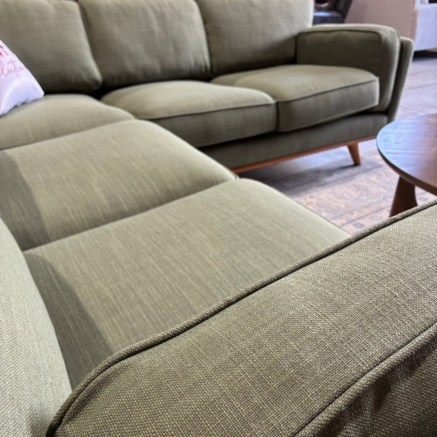 Article Timber 93” Corner Sectional Olio Green