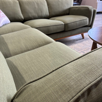Article Timber 93” Corner Sectional Olio Green