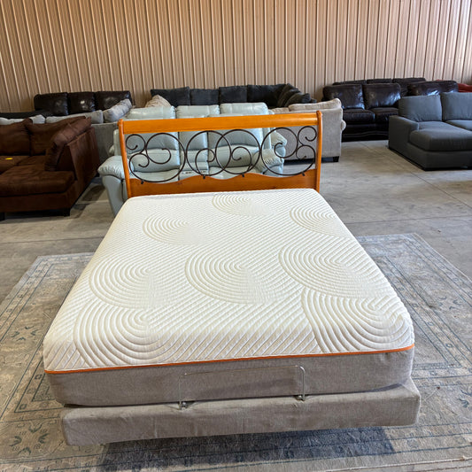Temper Pedic Mattress & Adjustable Massage Frame