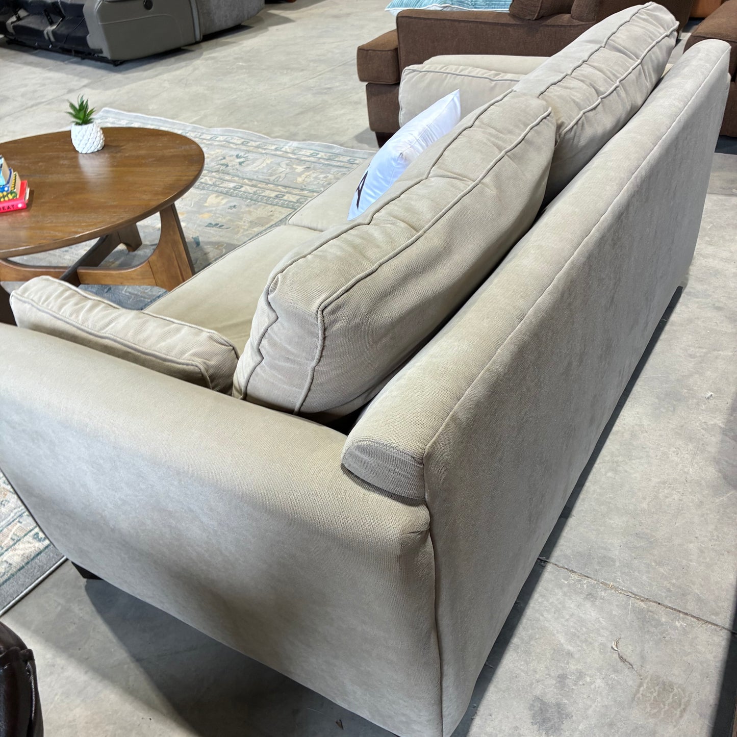 Beige Pullout Sofa