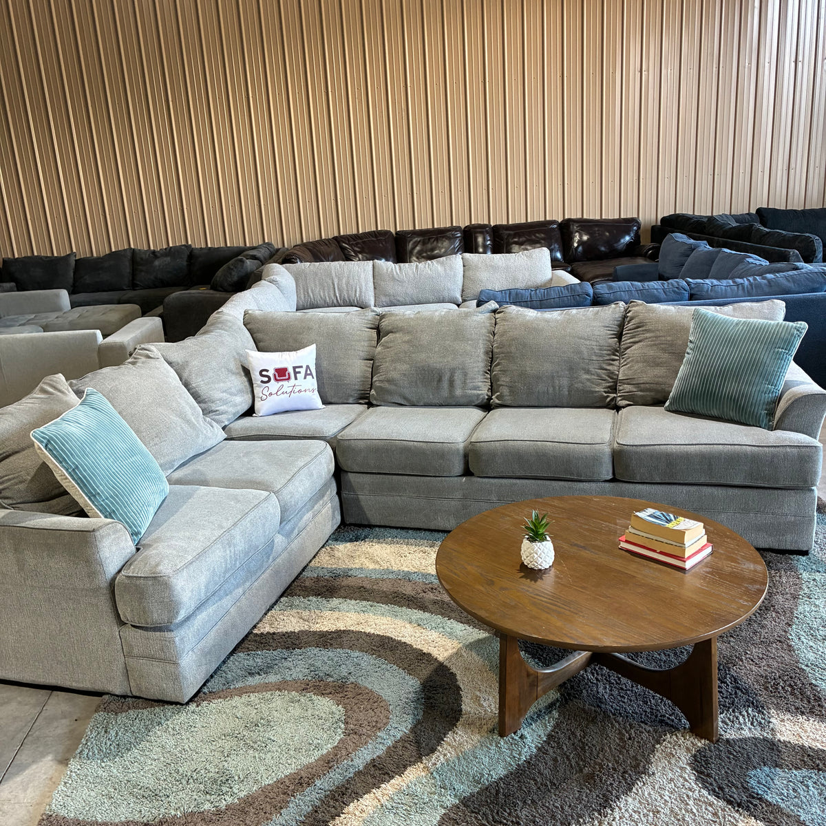Broyhill Gray Corner Sectional