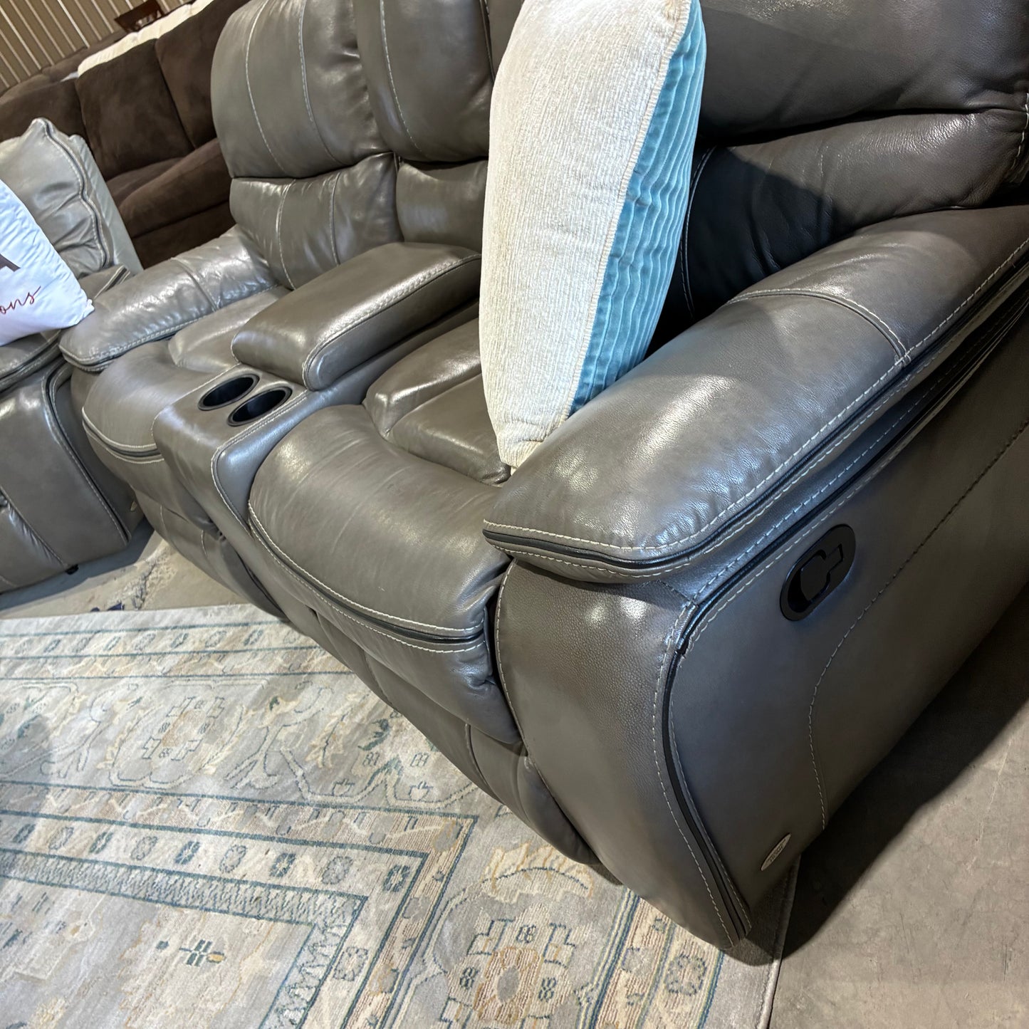 Reclining Leather Sofa Set