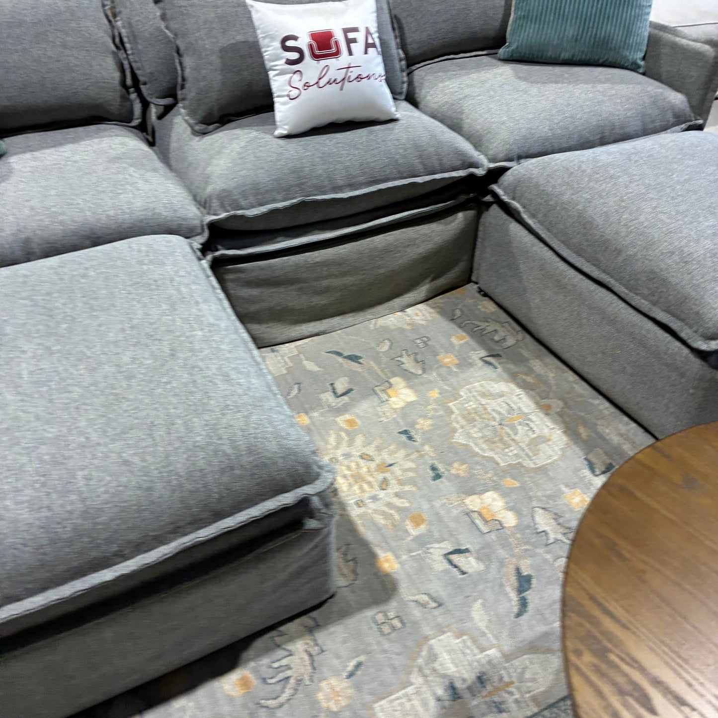 Gray Modular Sectional by Anabei