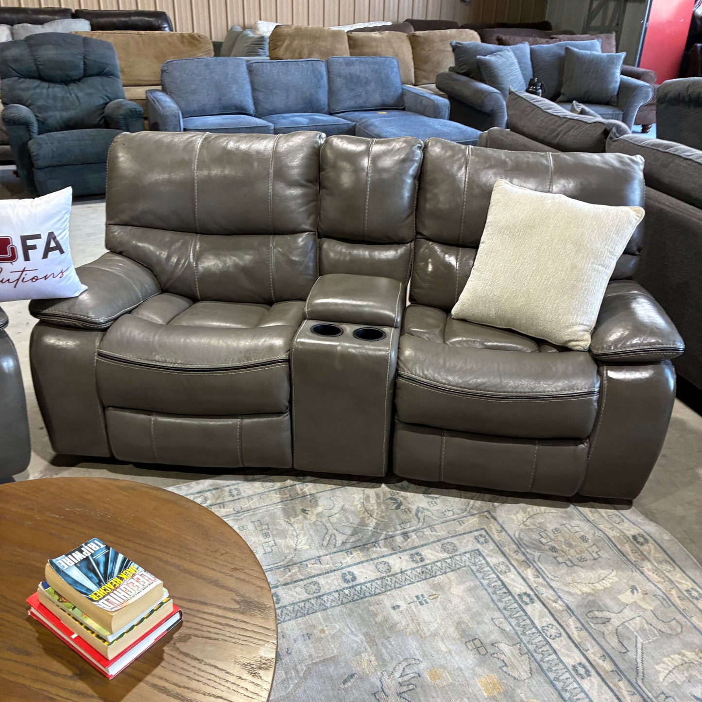 Reclining Leather Sofa Set