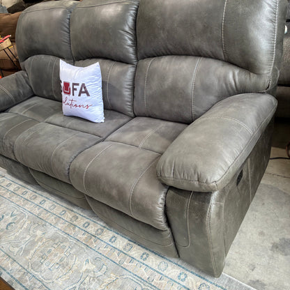 Charcoal Gray Electric Reclining Sofa