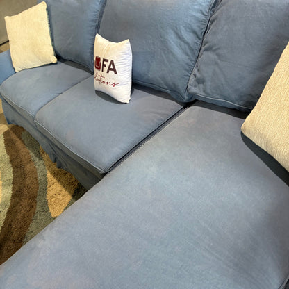 Blue Chaise Sectional