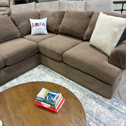 Brown Chaise Sectional