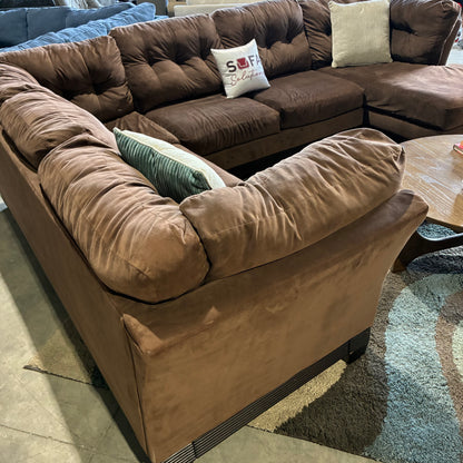 Brown Chaise Sectional