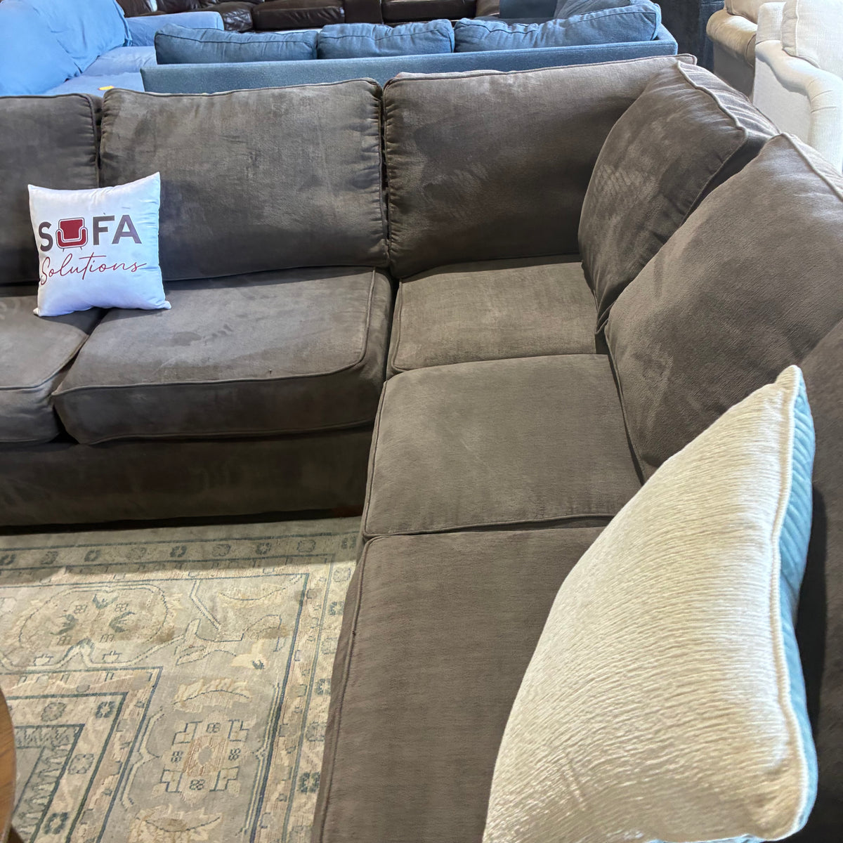 Charcoal Gray Chaise Sectional