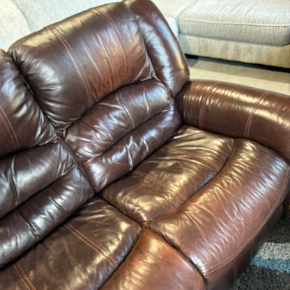 Leather Electric Reclining Sofa Set