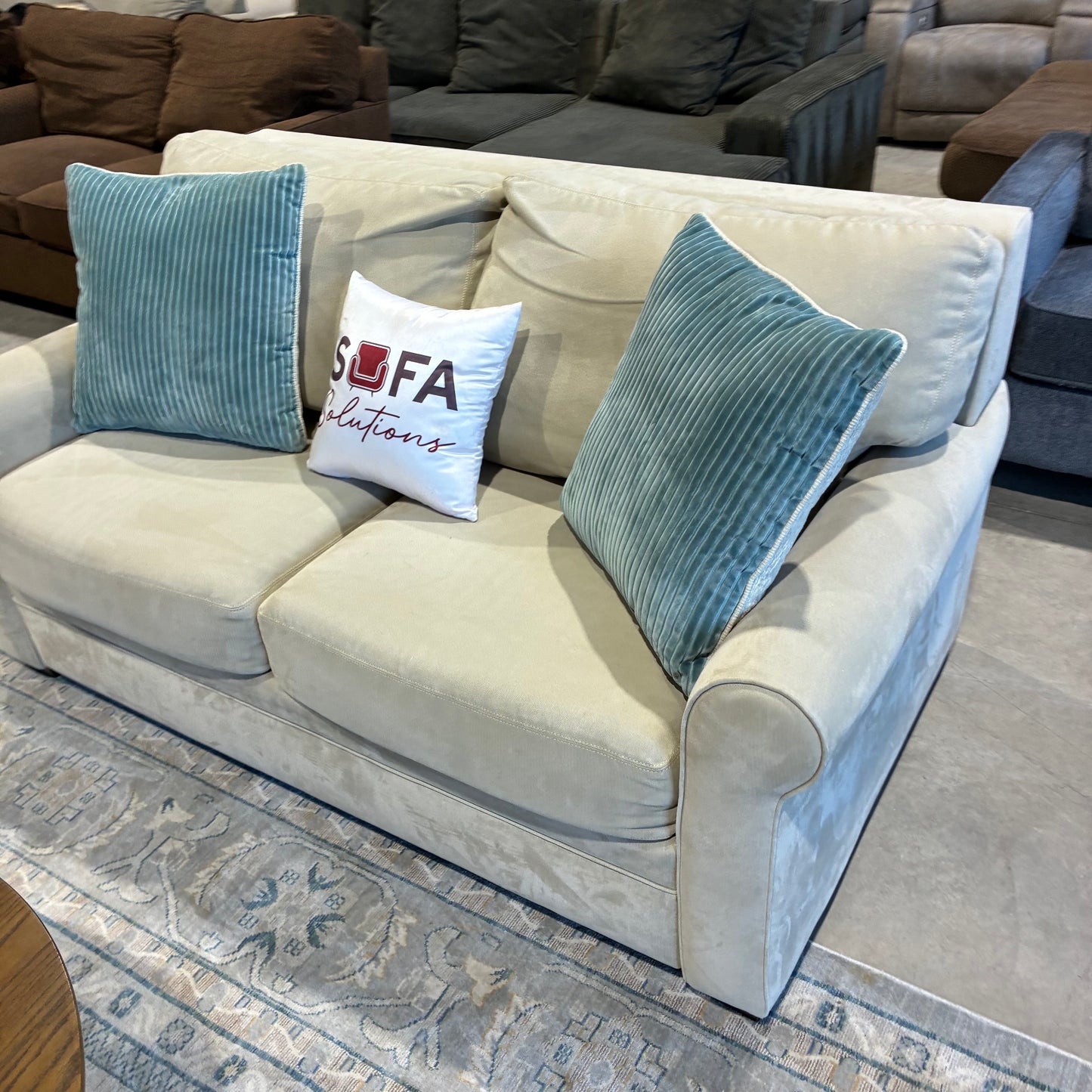 Beige Pullout Sofa