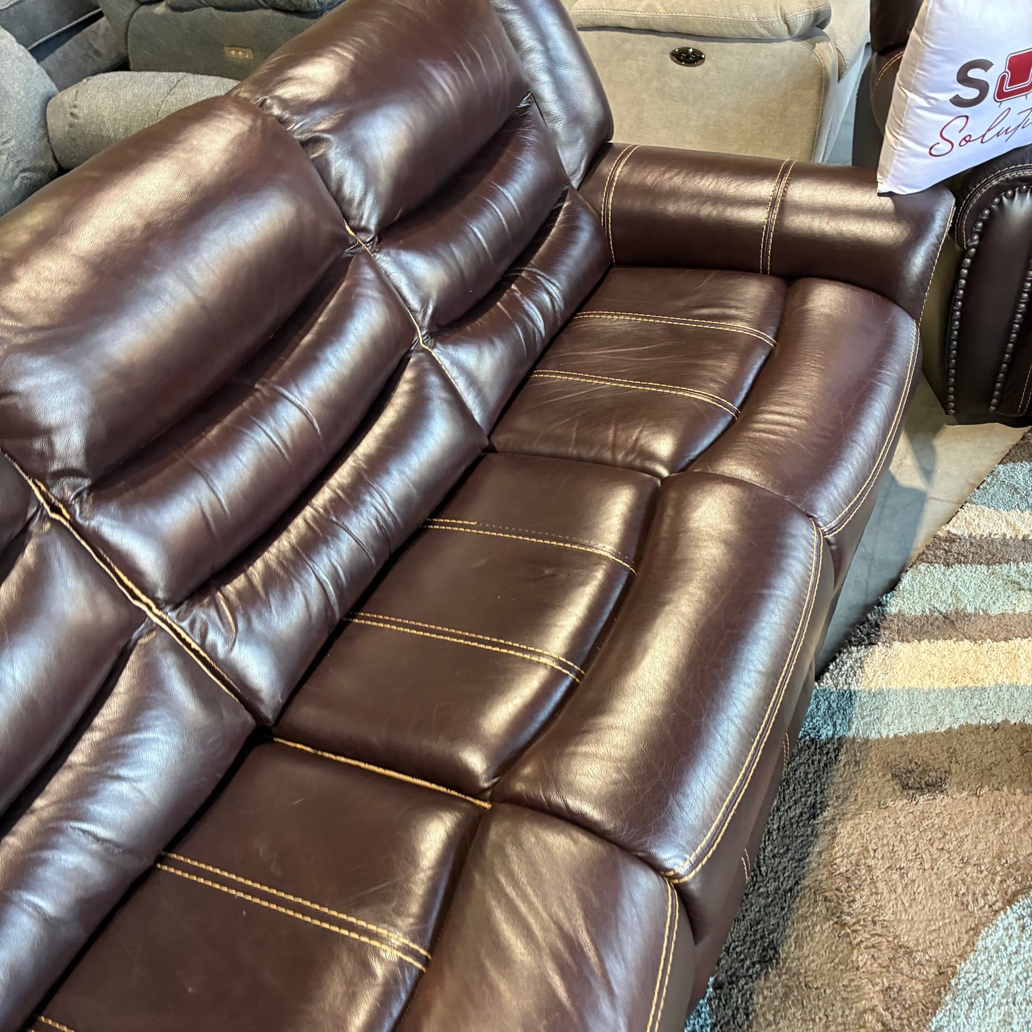 Brown Reclining Sofa Set
