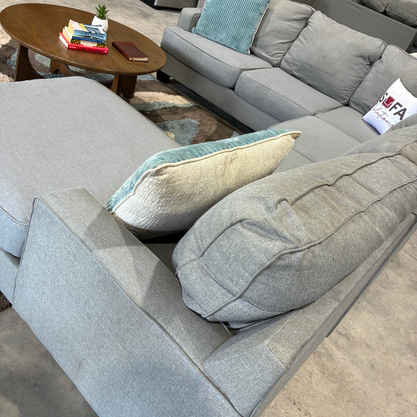 Gray Chaise Sectional