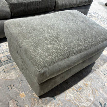 Gray Sofa & Ottoman