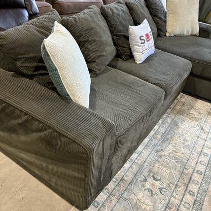 Dark Chaise Sectional Sofa