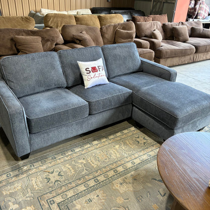 Navy Reversible Chaise Sectional