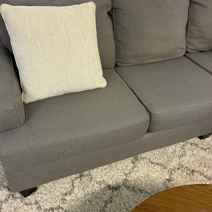 Steel Gray Sectional w Cuddler