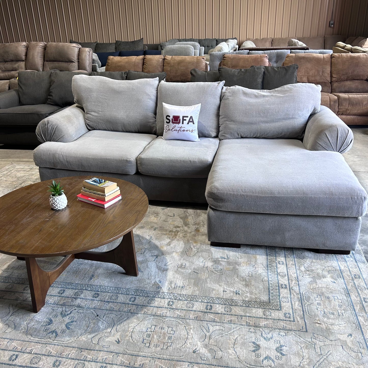 Gray Chaise Sectional
