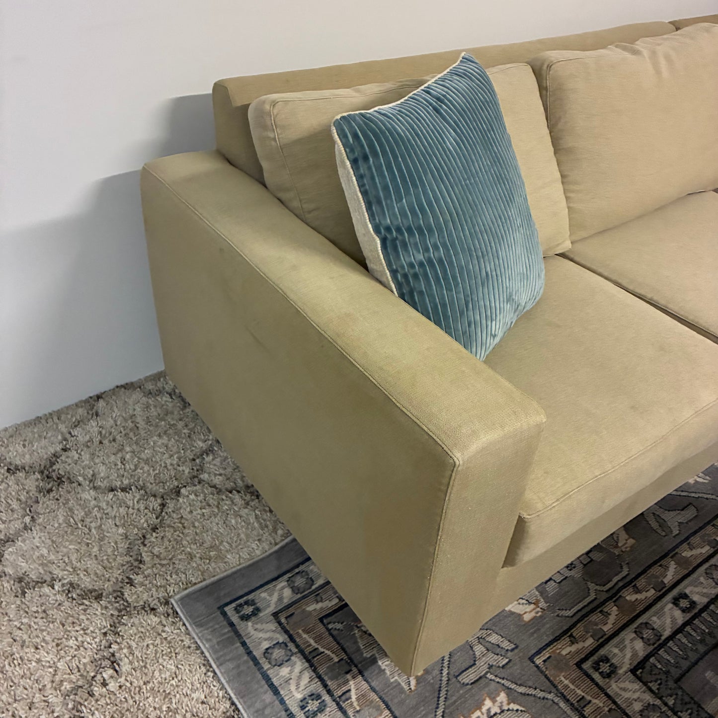 Beige Corner Sectional