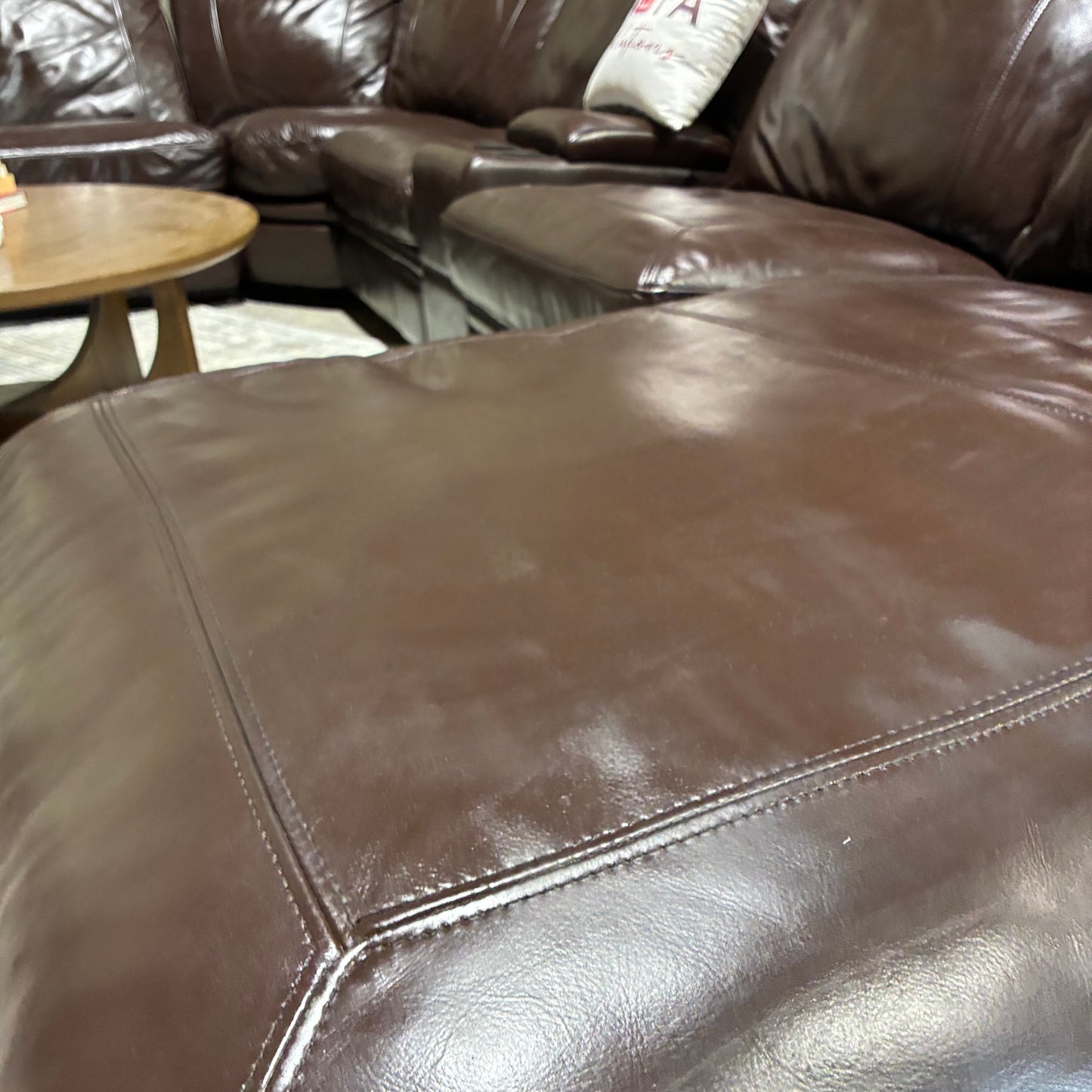 Leather Reclining Modular Sectional Sofa