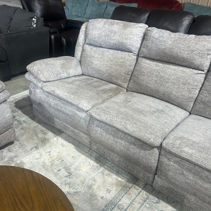 Light Gray Electric Reclining Sofa Set
