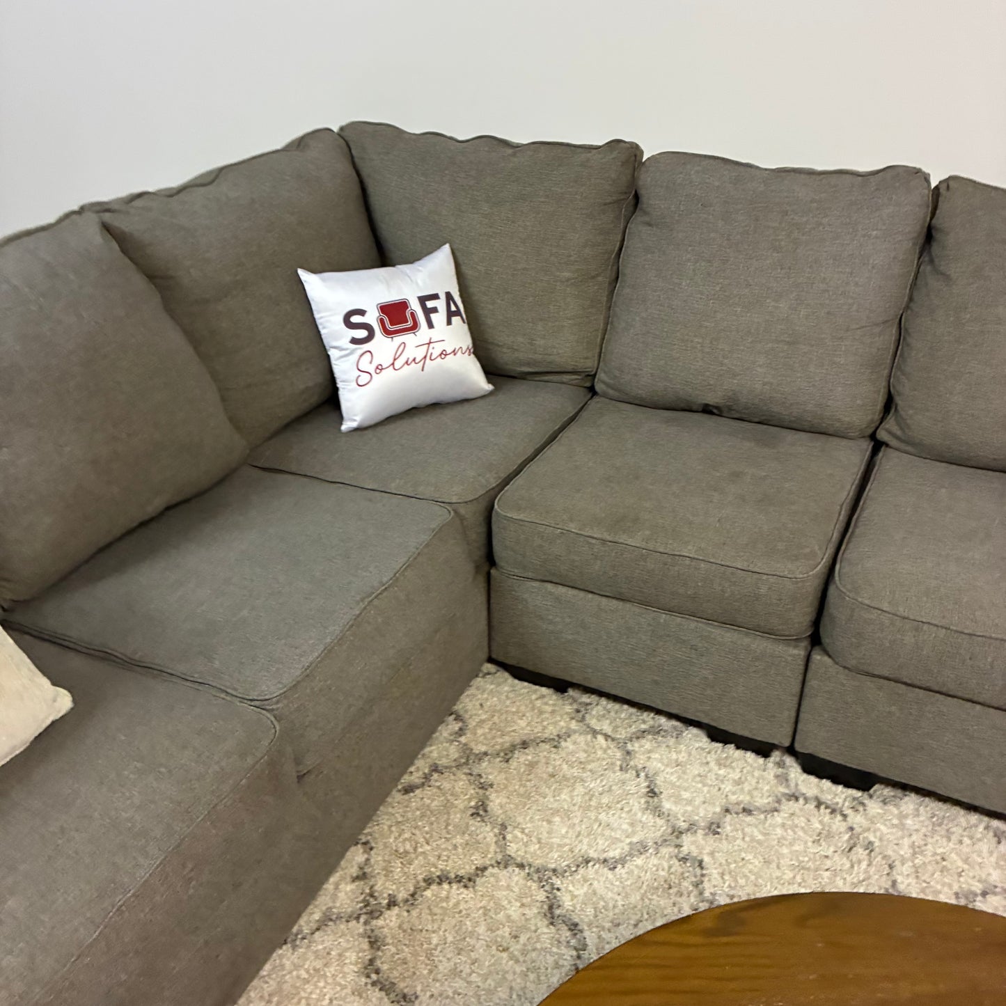 Gray Sectional Sofa with Chaise