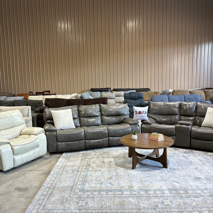 Reclining Leather Sofa Set